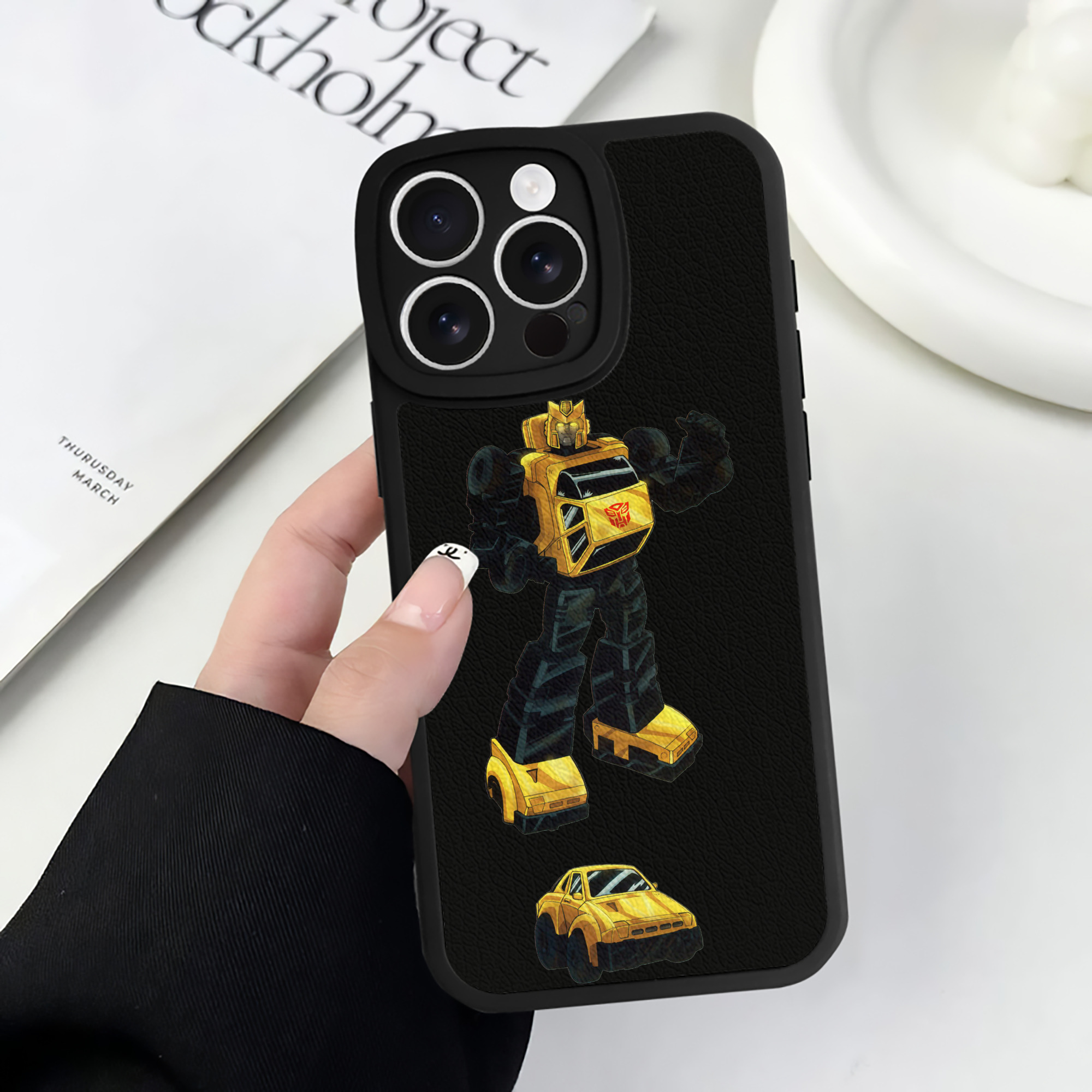 （画像用）  【iPhone 16シリーズ対応】シリコンスマホケース（レザー調） 材質：シリコン